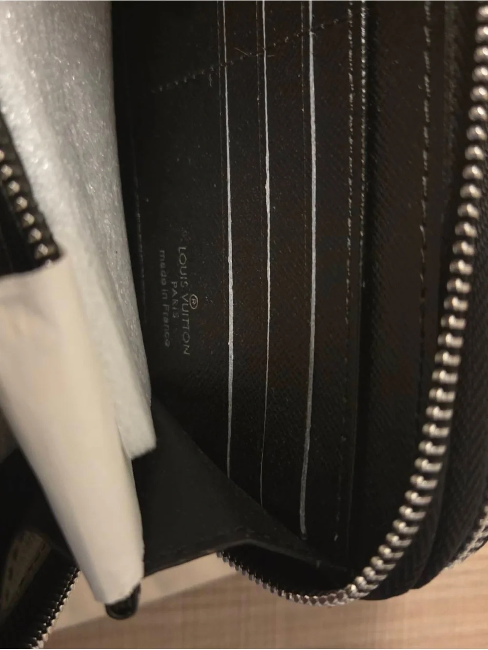 Louis Vuitton Damier Graphite Zip Wallet in Black and Gray